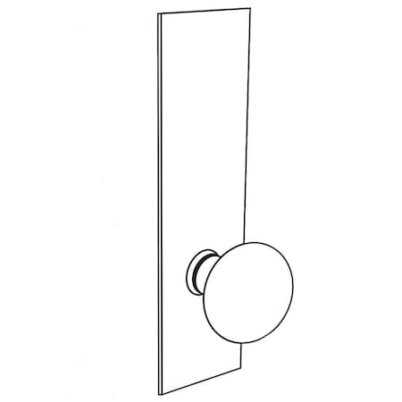 Arrow Lock Apartment, Front Door Mortise Lock, T Knob, H Escutcheon, Satin Chrome AM11 TH 26D